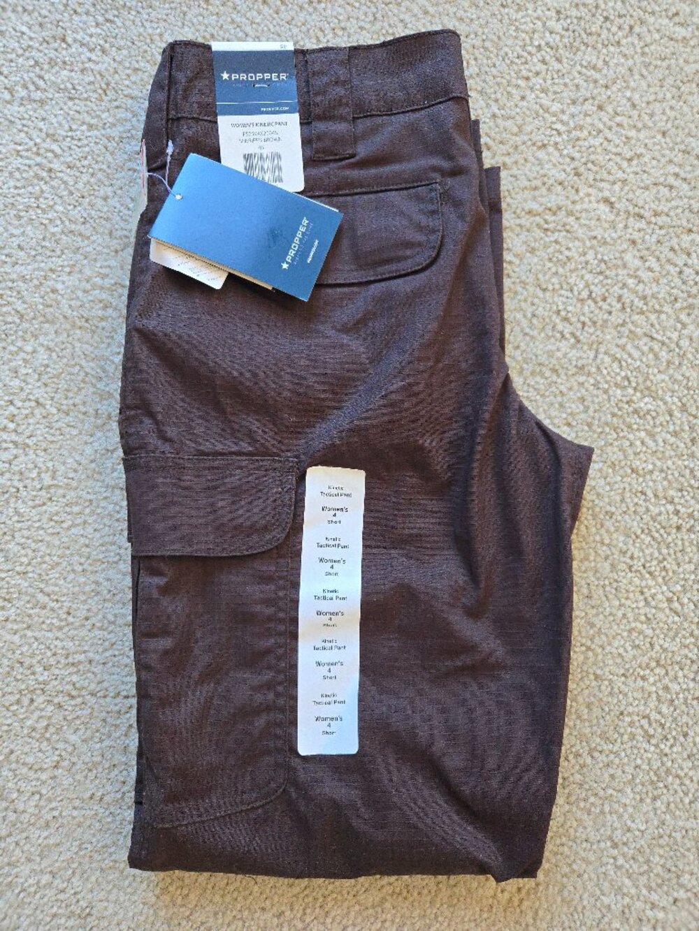 NWT Propper Tactical Cargo Pants Kinetic Pant Brown 4 Short